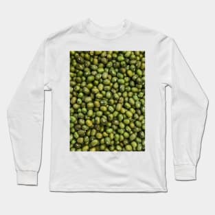 Green bean (mung bean) texture Long Sleeve T-Shirt